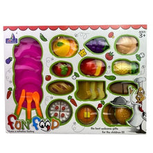 Load image into Gallery viewer, Pretend Play Kitchen Food Set Bread Fruit Burger Cake Toy Kids 35 Pcs