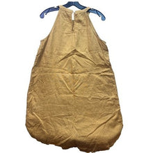 Load image into Gallery viewer, Sigrid Olsen Dress Womens Large Linen Sleeveless Gold Costal Beachy Travel