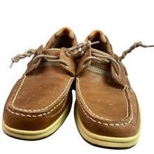 Load image into Gallery viewer, Sperry Top-Sider Loafers Mens 11M Tan Leather Boat Shoes Preppy Career Everyday