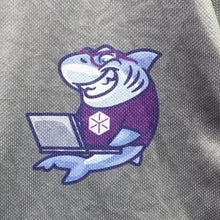 Load image into Gallery viewer, Cybersecurity Jersey Mens Medium Baseball Shark Spell Out Uniform Career Office