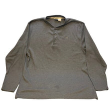 Load image into Gallery viewer, The North Face Shirt Mens Large Henley Long Sleeve Ribbed Knit Pullover Gray