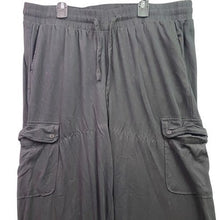 Load image into Gallery viewer, Torrid Pants Womens 1R Black Cargo Wide Leg Drawstring Stretch Rayon Gorpcore