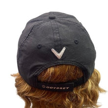 Load image into Gallery viewer, Callaway Baseball Hat Black White Adjustable Odyssey Golf Logo