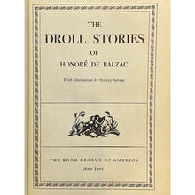 Load image into Gallery viewer, Antique Droll Stories Hardcover Book Honore de Balzac Illustrated Steele Savage