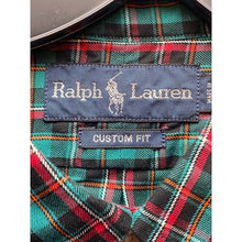 Load image into Gallery viewer, Ralph Lauren Shirts Mens 2XL Green Red Plaid Button Down Preppy Academia