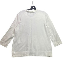 Load image into Gallery viewer, Eddie Bauer Sweater Women Extra Large Ivory Cardigan Preppy Office Career