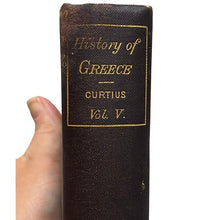 Load image into Gallery viewer, 1891 History of Greece Hardcover Book Curtius Vol. 5