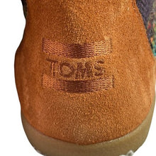 Load image into Gallery viewer, Toms Moccasin Boots Womens 6.5 Rainbow Knit Aztec Southwest Sustainable