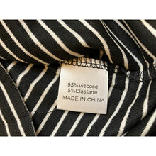 Load image into Gallery viewer, Merokeety Shirt Womens Small Striped Puff Sleeve Square Neck Baby Doll Tee NWT