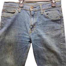 Load image into Gallery viewer, Levi's 511 Jeans Mens 32x34 Light Blue Grunge Slim Fit Straight Leg Rugged