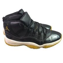 Load image into Gallery viewer, Nike Air Jordan 11 Shoes Mens 8.5 Retro Black Gold Jumpman Basketball 378037-007