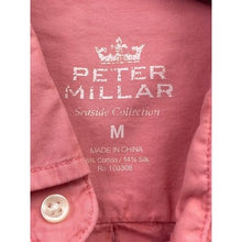 Load image into Gallery viewer, Peter Millar Shirt Mens Medium Silk Blend Salmon Preppy Academia Career