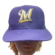 Load image into Gallery viewer, Milwaukee Brewers Baseball Hat Authentic MLB Players Cap Fitted 7 1/4 New Era