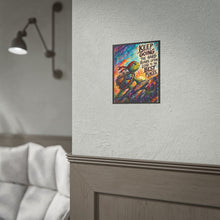 Load image into Gallery viewer, "Keep Going" Motivational Turtle Canvas Poster – Colorful Wall Art Print