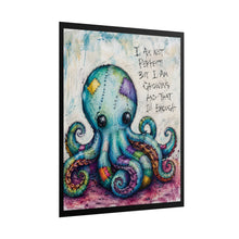 Load image into Gallery viewer, "I Am Not Perfect But I Am Growing" – Whimsical Gothic Cute Canvas Poster – Emotional Healing Decor