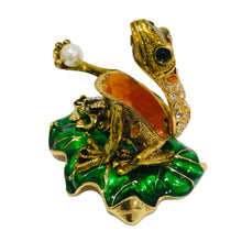 Load image into Gallery viewer, Brown Frog on Leaf Jewelry Case  (MINIMUM OF 2)