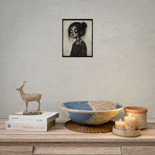 Load image into Gallery viewer, Rolled Poster — Gothic Girl Art Print (Dark Cute, Haunted Aesthetic)