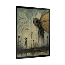 Load image into Gallery viewer, Rolled Poster — 'Sometimes the World Hears You All Wrong' Moody Whimsical Art Print