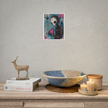 Load image into Gallery viewer, The Bravest Thing You Can Do Is Still Feel Rolled Poster — Gothic Emotional Fantasy Wall Art