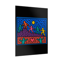 Load image into Gallery viewer, Rolled Poster — Colorful Unity Art Print (Heart & Helping Hands)