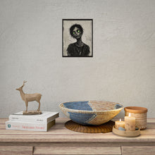 Load image into Gallery viewer, Horror Zombie Art Poster — Glowing Green-Eyed Undead Rolled Poster