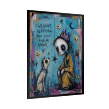 Load image into Gallery viewer, Find Wonder in Everything That Doesn’t Have an Answer Rolled Poster — Gothic Surreal Fantasy Wall Art