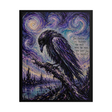 Load image into Gallery viewer, "The People You Trusted Were The Most..." Crow Wall Art | Starry Night Raven Print