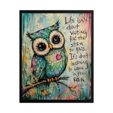 Load image into Gallery viewer, "You're Still Growing, Keep Going" Elephant Inspirational Wall Art - Whimsical Cute Patchwork Animal Canvas Poster