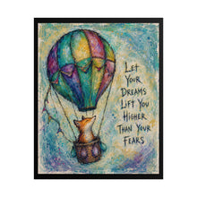 Load image into Gallery viewer, Hot Air Balloon Fox: Let Your Dreams Lift You Higher Than Your Fears Fox Art