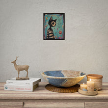 Load image into Gallery viewer, The Weirdest Souls Are the Ones Who See the Brightest Colors Rolled Poster — Gothic Whimsical Cat Fantasy Wall Art