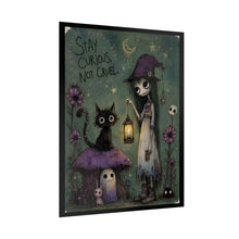 Load image into Gallery viewer, Stay Curious, Not Cruel — Gothic Inspirational Fantasy Print