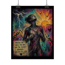 Load image into Gallery viewer, Art Poster - "Through the Chaos" Inspirational Resilience Wall Art