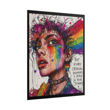 Load image into Gallery viewer, "Place In Your Journey" Pride Art | Fine Line Sketch Studded Choker Poster