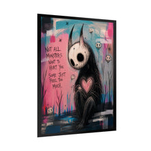Load image into Gallery viewer, Rolled Poster — 'Not All Monsters' Heartfelt Dark Art Print