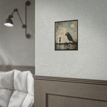 Load image into Gallery viewer, Rolled Poster — Moody Gothic Crow Art Print with Quote: “I Am Not What You Think”