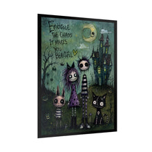 Load image into Gallery viewer, Embrace the Chaos Poster — Goth Cute Rolled Art Print
