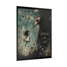 Load image into Gallery viewer, Rolled Poster — 'Infatuation Is Not Love' Gothic Art Print