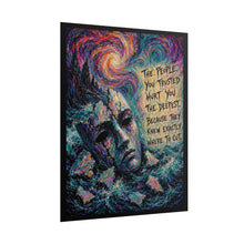 Load image into Gallery viewer, "The People You Trusted Hurt You The Deepest" Wall Art | Rainbow Starry Sky Print