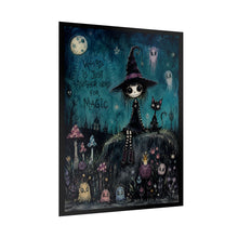 Load image into Gallery viewer, Weird Is Just Another Word for Magic Rolled Poster — Gothic Whimsical Witchy Fantasy Wall Art