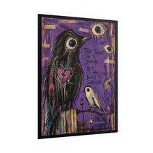 Load image into Gallery viewer, Survivor Birds Poster — "They Taught Me to Shrink, But I Was Built to Survive" Rolled Art Print