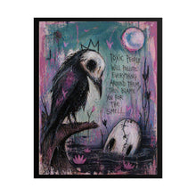 Load image into Gallery viewer, Gothic Crow Art Poster – “Toxic People Will Pollute…” Rolled Wall Print