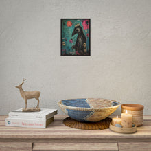 Load image into Gallery viewer, "Beauty Doesn't Ask For Permission To Exist" Crowned Crow Wall Art | Gothic Bird Print