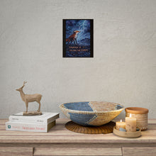 Load image into Gallery viewer, Fox Courage Poster — "Courage Is Facing the Storm" Inspirational Wall Art