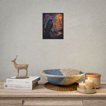 Load image into Gallery viewer, "Believe Them The First Time" Wall Art | Gothic Raven Landscape Print
