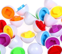 Load image into Gallery viewer, Educational Matching Shape And Color Eggs Game  (available for purchase in increments of 1)