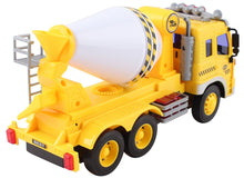 Load image into Gallery viewer, Friction Powered Cement Mixer Truck Toy With Lights And Sound