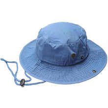Load image into Gallery viewer, Newhattan 100% Cotton Solid Safari Bucket hats Foldable Unisex
