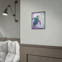 Load image into Gallery viewer, Sea Turtle Inspirational Rolled Poster — "You Are Stronger Than You Think" Wall Art