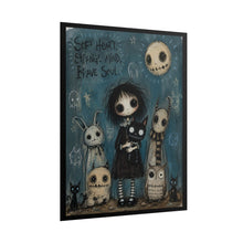Load image into Gallery viewer, Soft Heart Strange Mind Brave Soul Rolled Poster — Gothic Whimsical Fantasy Wall Art