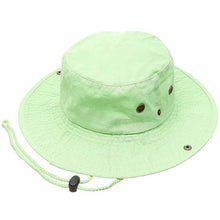 Load image into Gallery viewer, Newhattan 100% Cotton Solid Safari Bucket hats Foldable Unisex